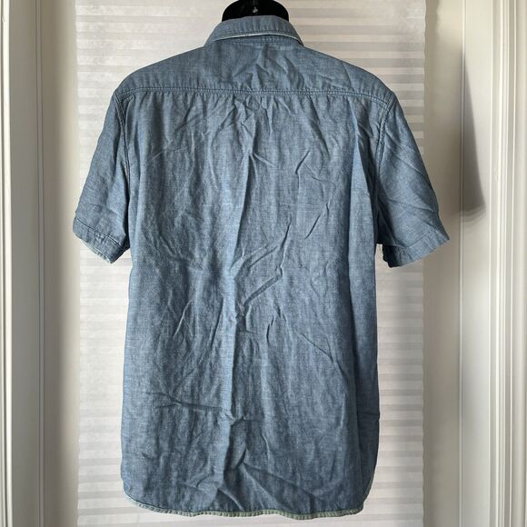 Faherty Reversible Shirt Short Sleeve 100% Cotton 2 shirts in One, Size L - Picture 5 of 11